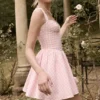 Brigitte Strawberry Shortcake Gingham Corset Mini Dress Brigitte Strawberry Shortcake Gingham Corset Mini Dress