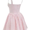 Brigitte Strawberry Shortcake Gingham Corset Mini Dress Brigitte Strawberry Shortcake Gingham Corset Mini Dress