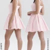 Brigitte Strawberry Shortcake Gingham Corset Mini Dress Brigitte Strawberry Shortcake Gingham Corset Mini Dress