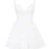 Brigitte White Cotton Broderie Anglais Corset Mini Dress Brigitte White Cotton Broderie Anglais Corset Mini Dress