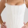Cadie White Cotton Corset Top Cadie White Cotton Corset Top