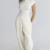 Caia Ivory Wool Boucle Knit Top Caia Ivory Wool Boucle Knit Top