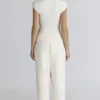 Caia Ivory Wool Boucle Knit Top Caia Ivory Wool Boucle Knit Top