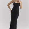 Calla Black Pearl Embellished Maxi Dress Calla Black Pearl Embellished Maxi Dress