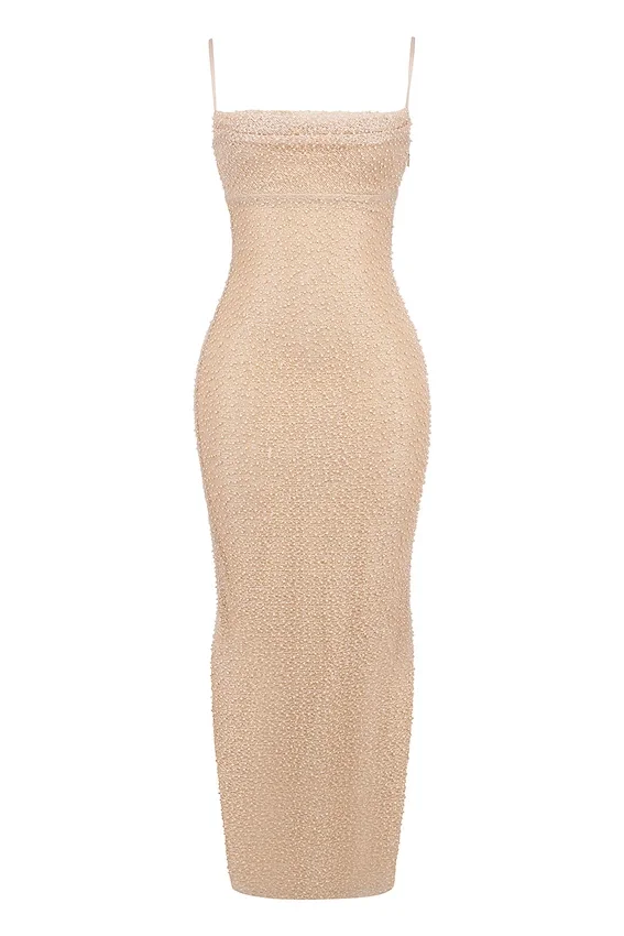Calla Seapearl Embellished Maxi Dress Calla Seapearl Embellished Maxi Dress
