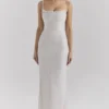 Calla Silver Pearl Embellished Maxi Dress Calla Silver Pearl Embellished Maxi Dress