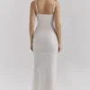 Calla Silver Pearl Embellished Maxi Dress Calla Silver Pearl Embellished Maxi Dress