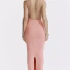 Camelia Apricot Plunge Maxi Dress Camelia Apricot Plunge Maxi Dress
