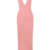 Camelia Apricot Plunge Maxi Dress Camelia Apricot Plunge Maxi Dress