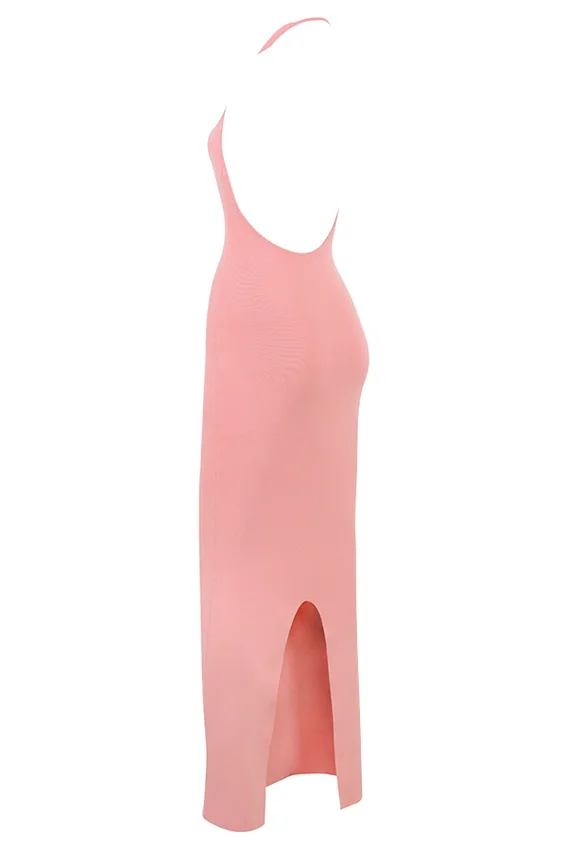 Camelia Apricot Plunge Maxi Dress Camelia Apricot Plunge Maxi Dress