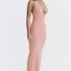 Camelia Apricot Plunge Maxi Dress Camelia Apricot Plunge Maxi Dress