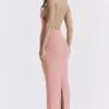 Camelia Apricot Plunge Maxi Dress Camelia Apricot Plunge Maxi Dress