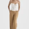 Cameron Caramel Relaxed Tailored Trousers