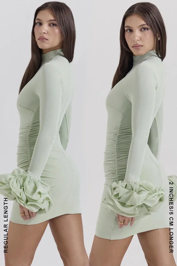 Camilla Pistachio Ruffle Cuff Mini Dress Camilla Pistachio Ruffle Cuff Mini Dress