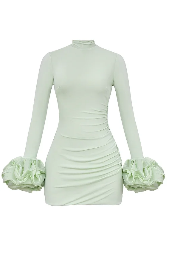 Camilla Pistachio Ruffle Cuff Mini Dress Camilla Pistachio Ruffle Cuff Mini Dress