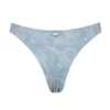 Capri Blue Paisley High Leg Bikini Bottom