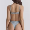 Capri Blue Paisley High Leg Bikini Bottom