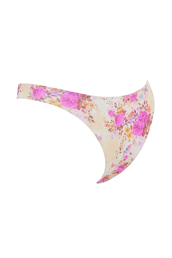 Capri Floral Print High Leg Bikini Bottom Capri Floral Print High Leg Bikini Bottom