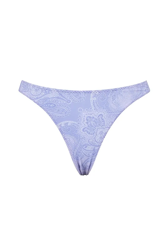 Capri Lavender Paisley High Leg Bikini Bottom Capri Lavender Paisley High Leg Bikini Bottom