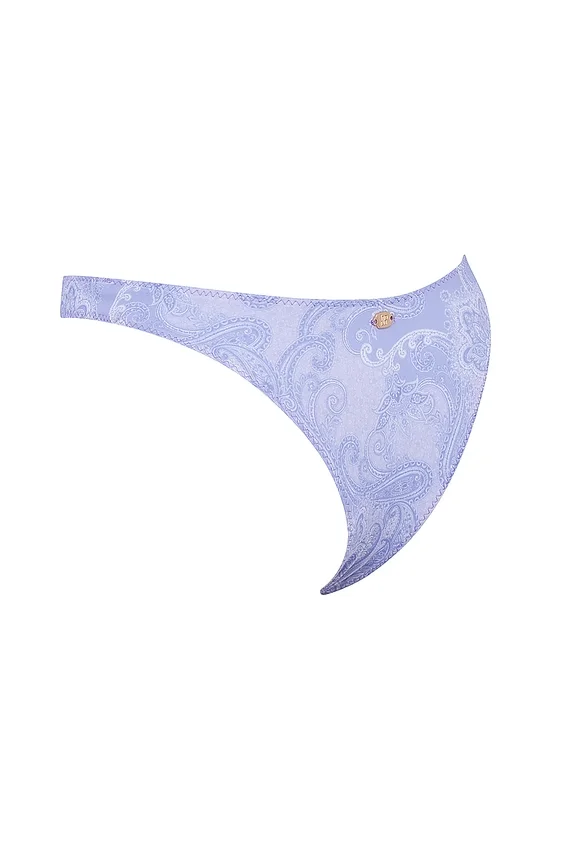 Capri Lavender Paisley High Leg Bikini Bottom Capri Lavender Paisley High Leg Bikini Bottom
