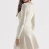Caprice Cream Dainty Knit Mini Dress Caprice Cream Dainty Knit Mini Dress