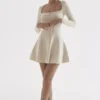 Caprice Cream Dainty Knit Mini Dress Caprice Cream Dainty Knit Mini Dress