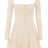 Caprice Cream Dainty Knit Mini Dress Caprice Cream Dainty Knit Mini Dress