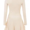 Caprice Cream Dainty Knit Mini Dress Caprice Cream Dainty Knit Mini Dress