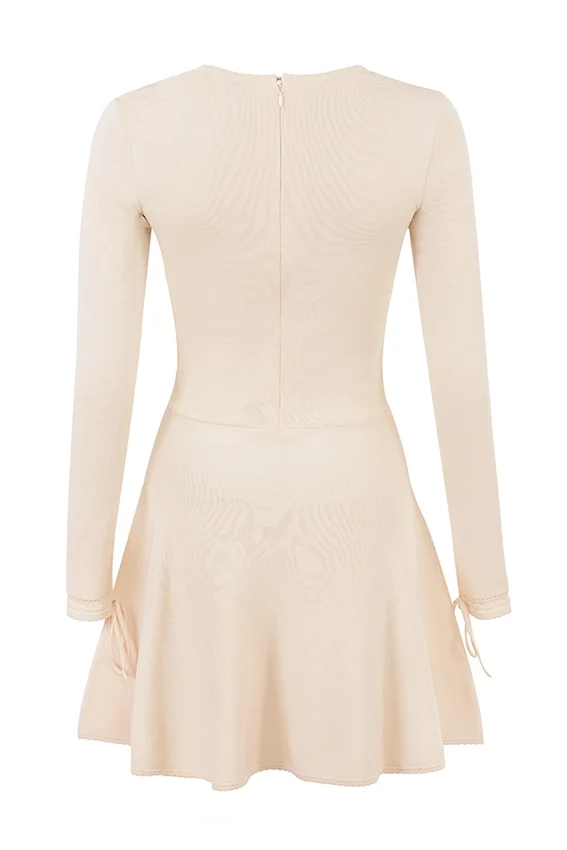 Caprice Cream Dainty Knit Mini Dress Caprice Cream Dainty Knit Mini Dress