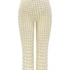 Carella Gingerbread Gingham Capri Trousers Carella Gingerbread Gingham Capri Trousers