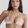 Caribe Floral Print Bikini Top