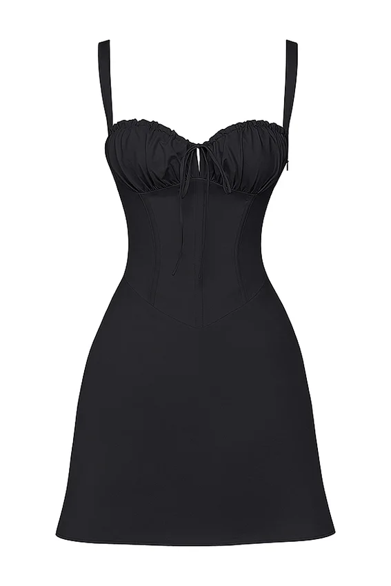 Carlotta Black Corset Mini Dress Carlotta Black Corset Mini Dress