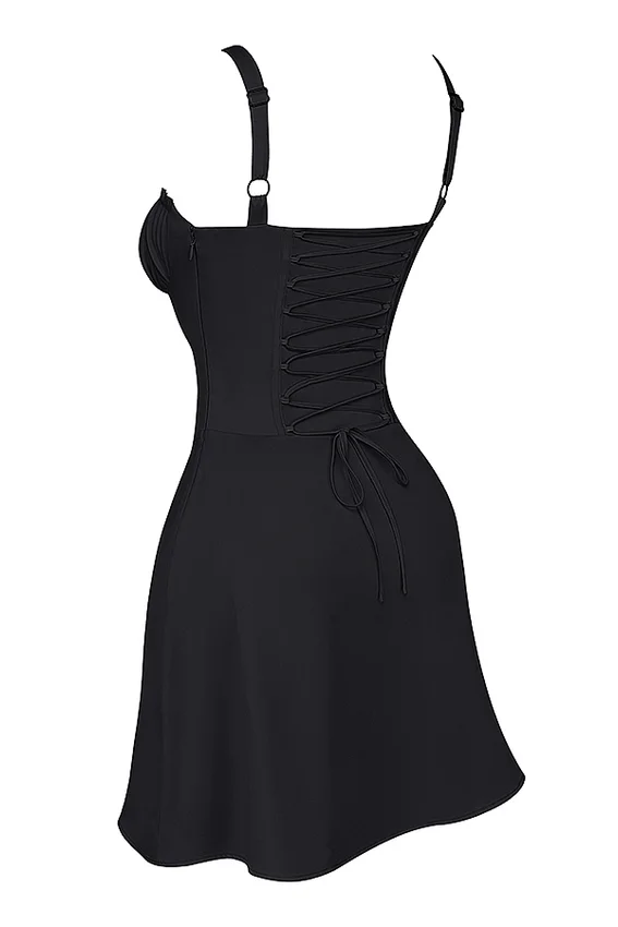 Carlotta Black Corset Mini Dress Carlotta Black Corset Mini Dress