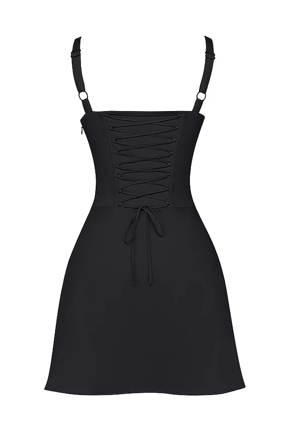Carlotta Black Corset Mini Dress Carlotta Black Corset Mini Dress
