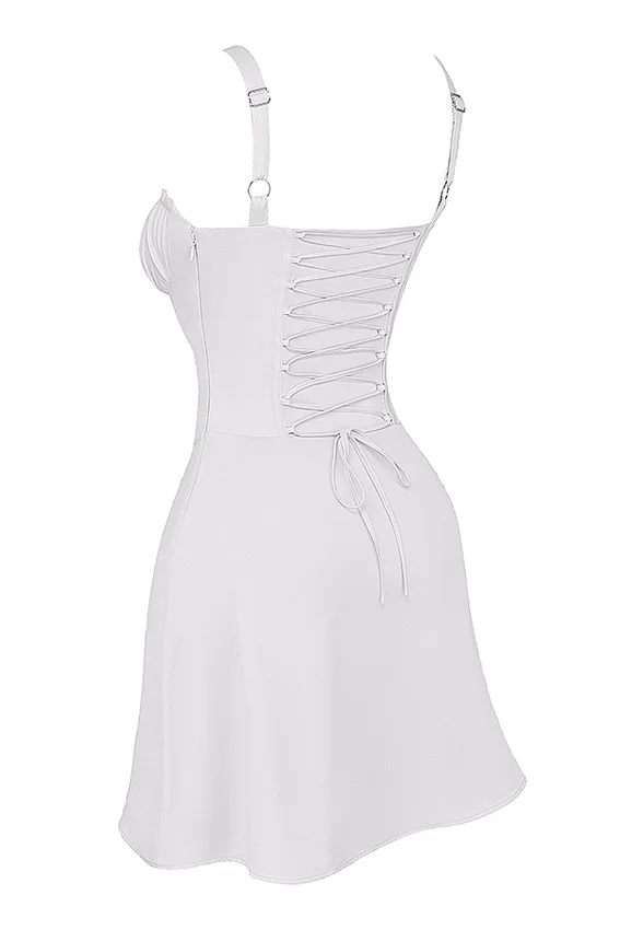Carlotta White Corset Mini Dress Carlotta White Corset Mini Dress