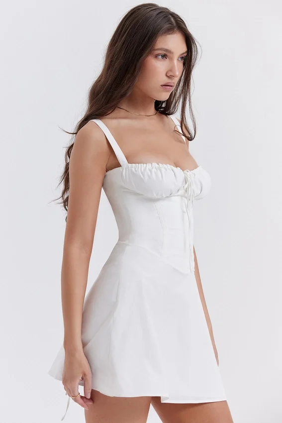 Carlotta White Corset Mini Dress Carlotta White Corset Mini Dress