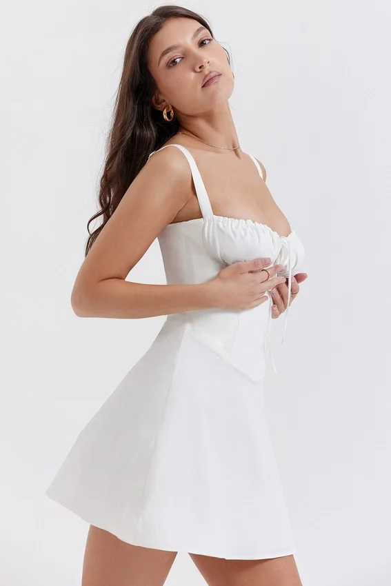 Carlotta White Corset Mini Dress Carlotta White Corset Mini Dress