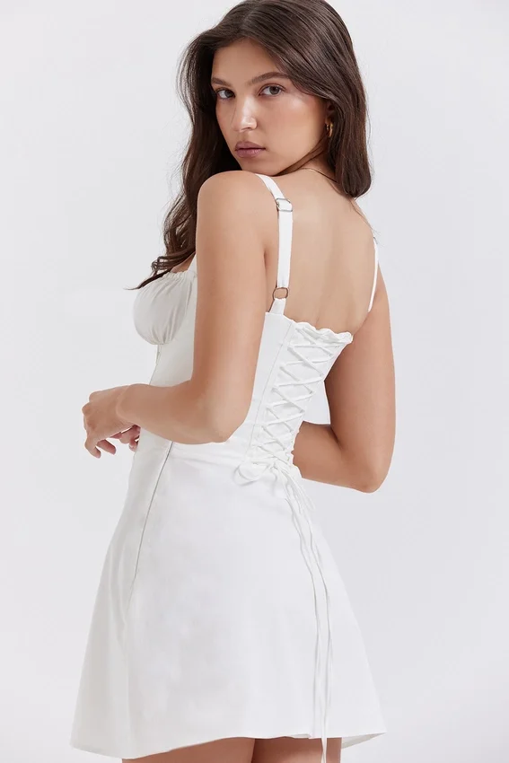 Carlotta White Corset Mini Dress Carlotta White Corset Mini Dress