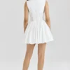 Carmel White Stretch Cotton Mini Dress Carmel White Stretch Cotton Mini Dress