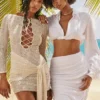 Carmelita Natural Knit Lace Up Dress Carmelita Natural Knit Lace Up Dress
