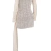 Carmelita Natural Knit Lace Up Dress Carmelita Natural Knit Lace Up Dress