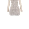 Carmelita Natural Knit Lace Up Dress Carmelita Natural Knit Lace Up Dress