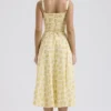 Carmen Buttercup Vintage Floral Print Cotton Bustier Sundress Carmen Buttercup Vintage Floral Print Cotton Bustier Sundress