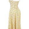 Carmen Buttercup Vintage Floral Print Cotton Bustier Sundress Carmen Buttercup Vintage Floral Print Cotton Bustier Sundress