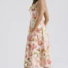 Carmen Pink Peony Print Cotton Bustier Sundress Carmen Pink Peony Print Cotton Bustier Sundress