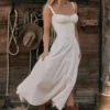 Carmen White Bustier Sundress Carmen White Bustier Sundress