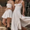 Carmen White Bustier Sundress Carmen White Bustier Sundress