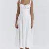 Carmen White Bustier Sundress Carmen White Bustier Sundress