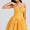 Carolina Apricot Lace Corset Mini Dress Carolina Apricot Lace Corset Mini Dress