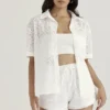 Carrie White Broderie Anglaise Shirt